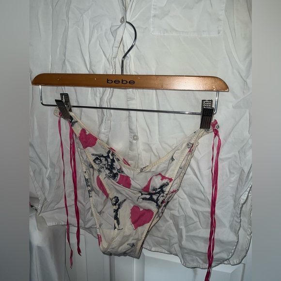 😍🦊pijama Shirt bikini set  Size XS &White lace inserted Top. bundle up for Free - Picture 6 of 15